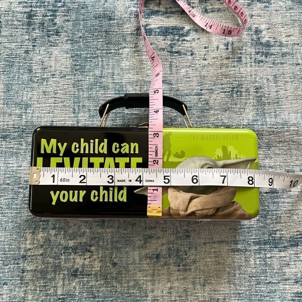 New! Star Wars My Child Can Levitate Your Child Baby Yoda Tin Pencil Box